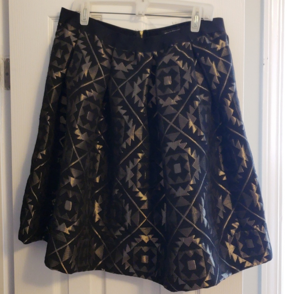 Skirt - polyester brocade,  a-line above knee